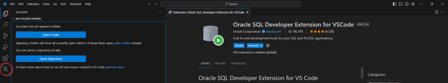 Run SQL Developer from Microsoft VS Code | RishOraDev's Oracle Blogs