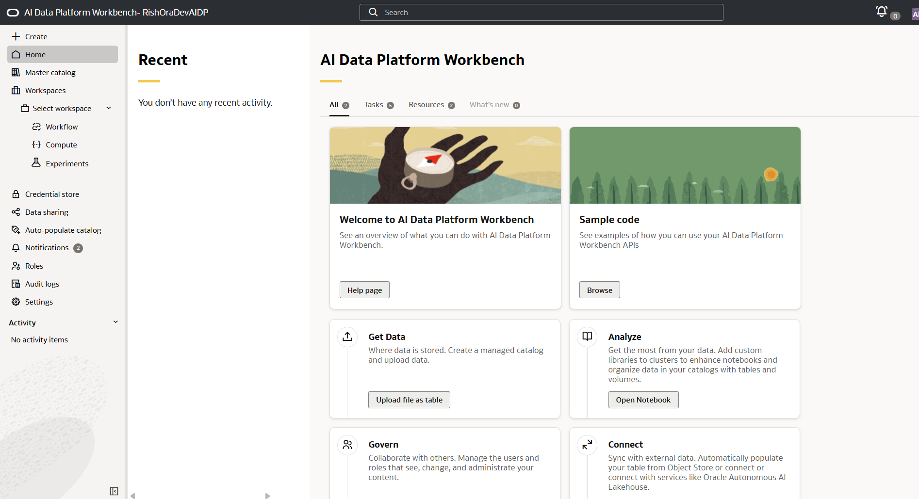 Setup an Oracle AI Data Platform Workspace instance in OCI – RishOraDev ...